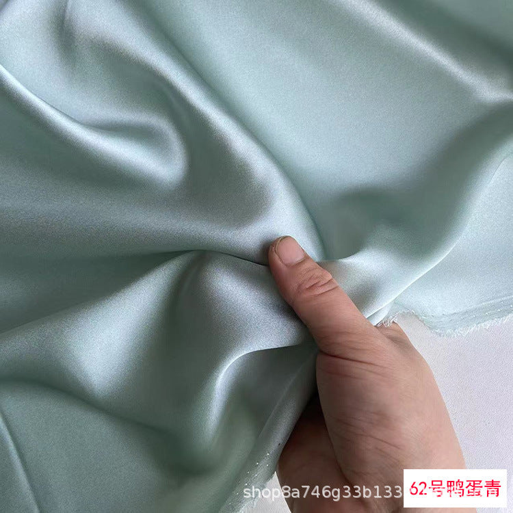 FREEDOMBEAUTY | 114 m width 16 mmi silk plain crepe satin clothing fabric 100 mulberry silk dress hair band eye mask fabric multi-color
