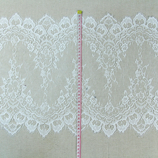 FREEDOMBEAUTY | 38cm Spot lace lace clothing accessories, eyelash lace, lace fabric, knitted non-elastic lace fabric