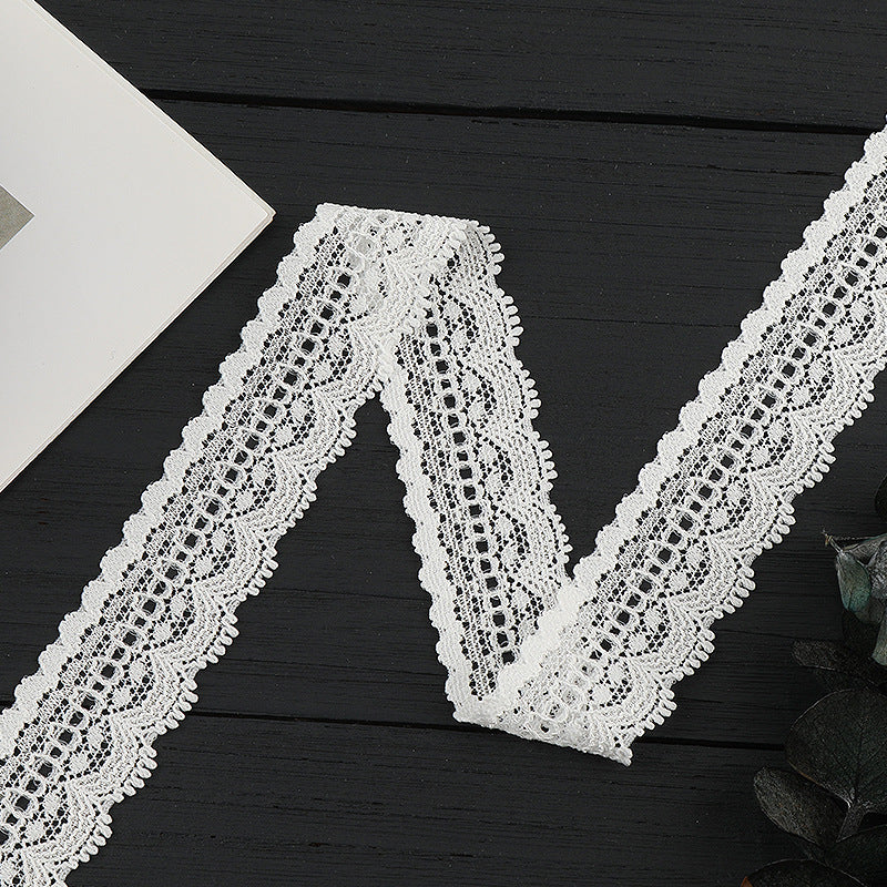 FREEDOMBEAUTY | [stretch] 4cm lace lace, white lace lace accessories, small neckline cuffs, fresh lace lace accessories, in stock