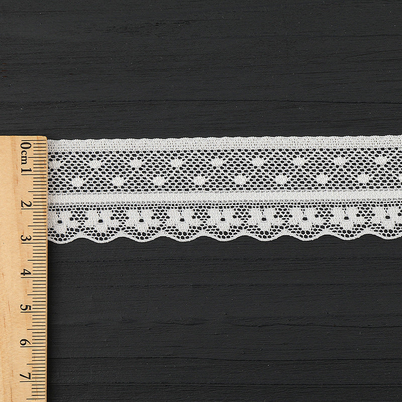 FREEDOMBEAUTY | [stretch] 3cm white lace edge, classic elastic lace edge, neckline cuffs lace accessories, in stock