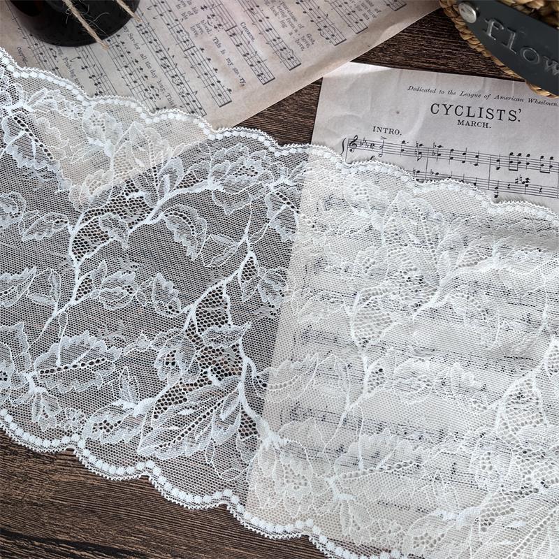 FREEDOMBEAUTY | Spot white and black elastic lace, warp lace small lace, new wedding headgear DIY clothing lace accessories
