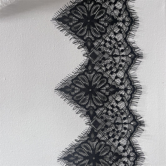 FREEDOMBEAUTY | Factory direct sales 12.5cm French non-elastic eyelash lace lace, spot handmade DIY lace accessories