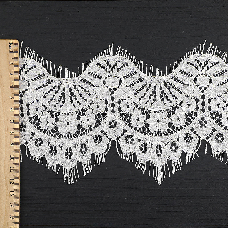 FREEDOMBEAUTY | [no- stretch] Non-elastic eyelash lace, nylon warp knitted lace, home textile clothing exquisite lace accessories in stock