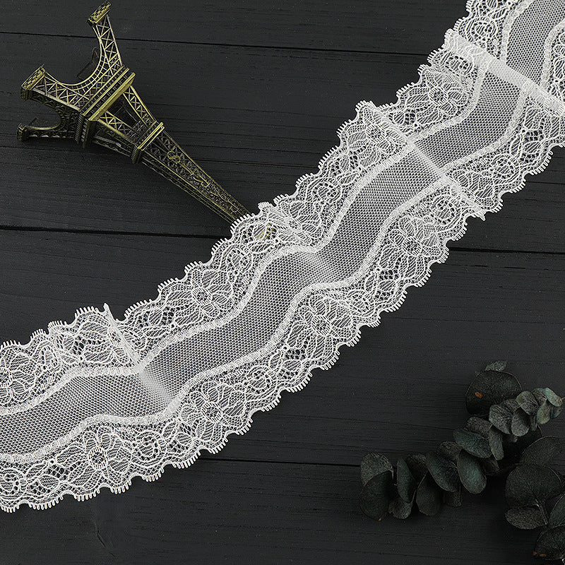 FREEDOMBEAUTY | [stretch] 4cm new lace edge, non-elastic hollow lace edge, home textile clothing small fresh lace accessories, in stock