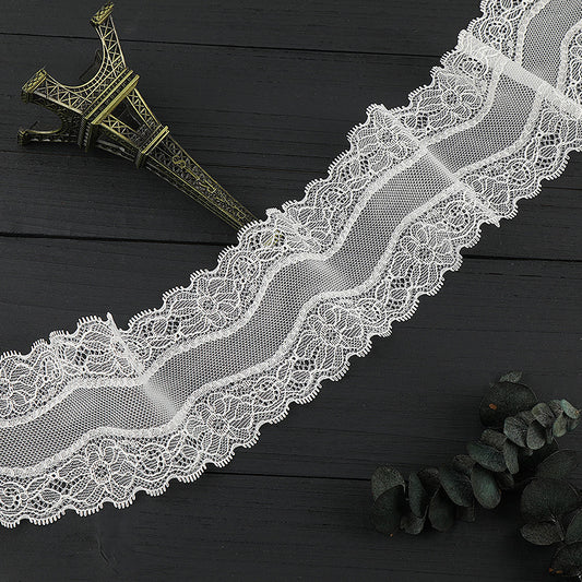 FREEDOMBEAUTY | [stretch] 4cm new lace edge, non-elastic hollow lace edge, home textile clothing small fresh lace accessories, in stock