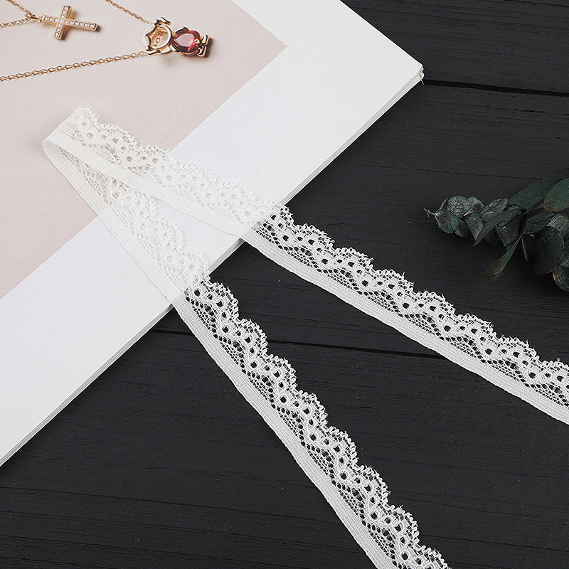 FREEDOMBEAUTY | [stretch] Nylon silk lace 2.5cm elastic lace edge, underwear and apparel lace accessories, factory spot