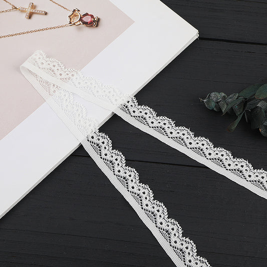 FREEDOMBEAUTY | [stretch] Nylon silk lace 2.5cm elastic lace edge, underwear and apparel lace accessories, factory spot