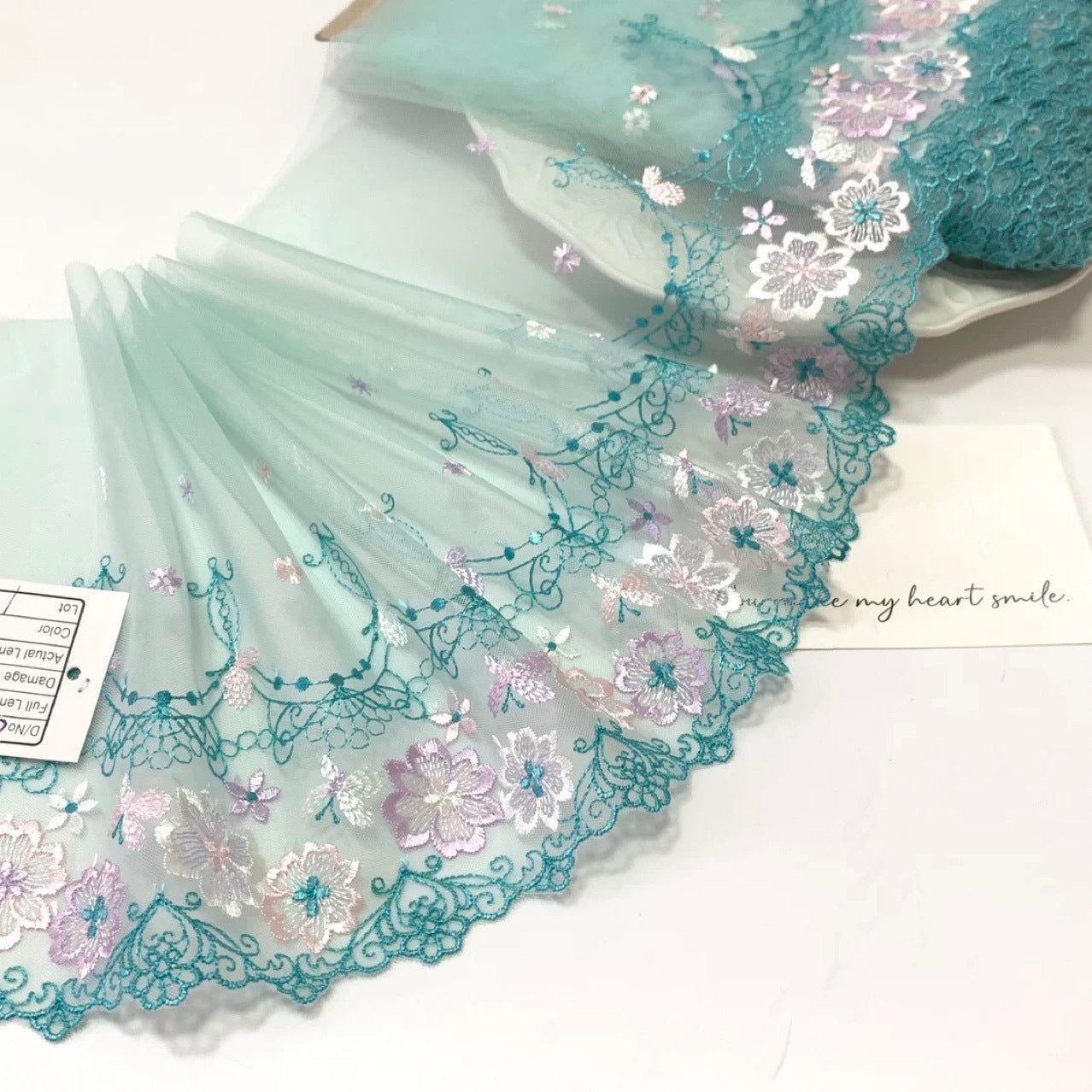 FREEDOMBEAUTY | In-stock macaron arch court-style butterfly embroidery mesh lace accessories decorative design apparel