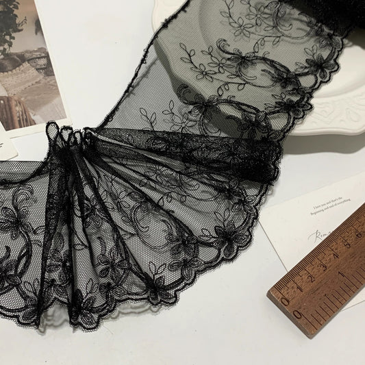 FREEDOMBEAUTY | Spot exquisite vine embroidery mesh lace accessories decorative fabric design clothing DIY