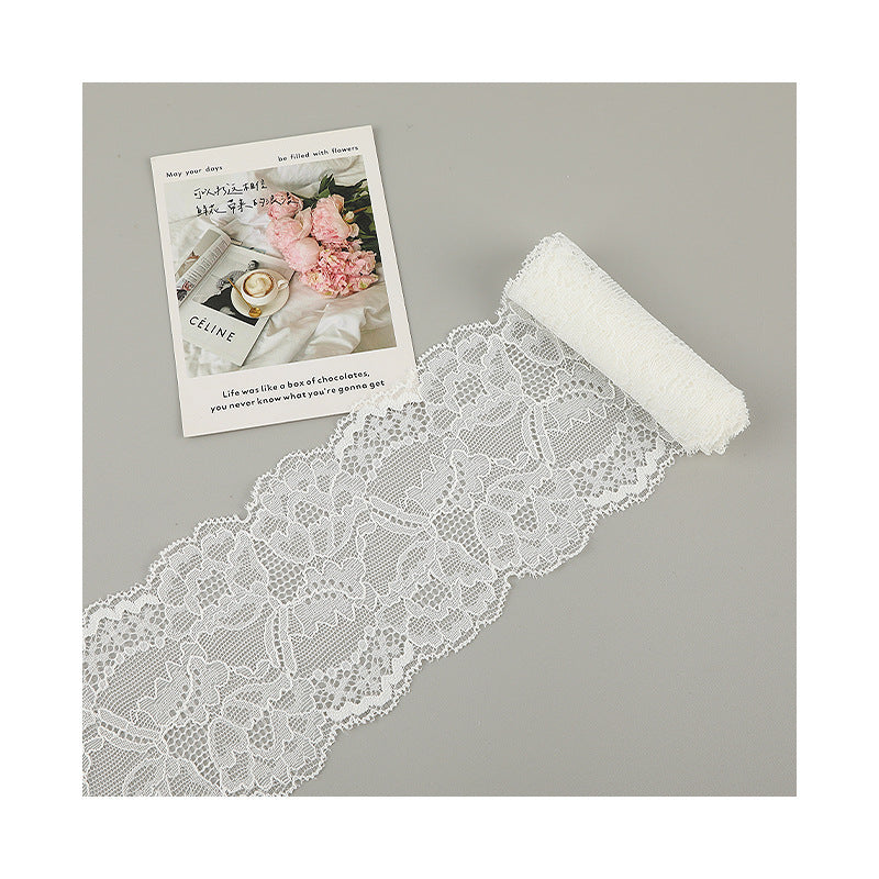 FREEDOMBEAUTY | [no- stretch] 8cm lace lace, nylon silk hollow lace accessories, home textile clothing small fresh lace edge, factory spot