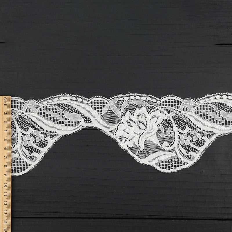 FREEDOMBEAUTY | [no- stretch] New laser lace lace, unilateral eyelash lace edge, home textile Lolita new lace accessories