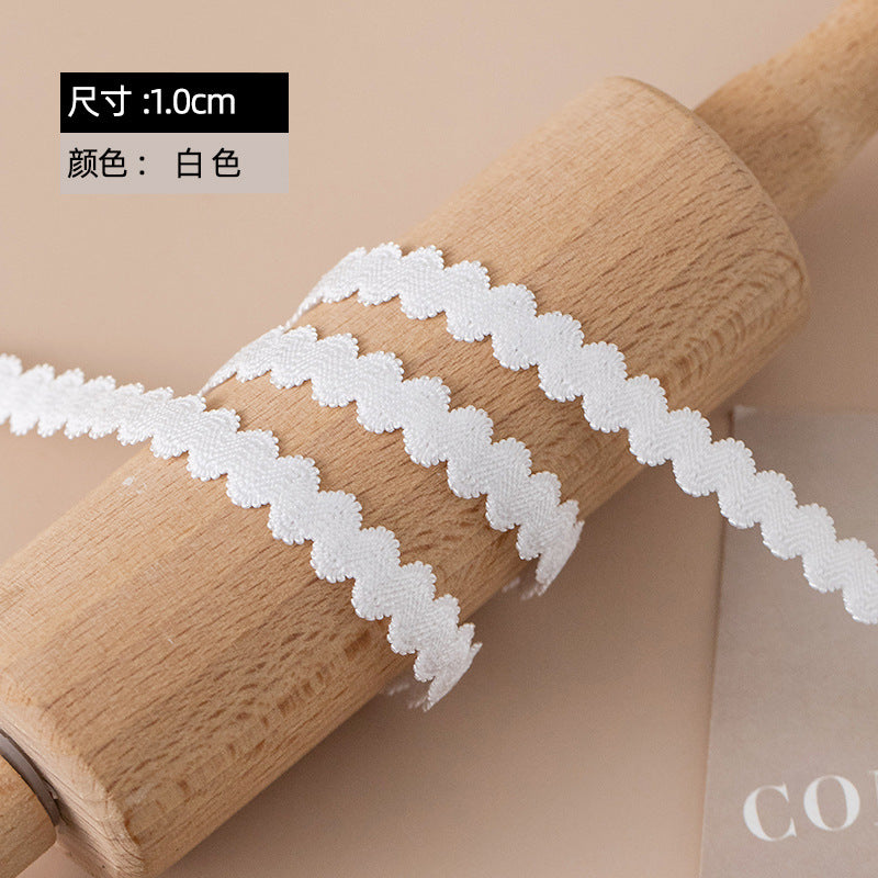 FREEDOMBEAUTY | Factory Direct 1.0CM Glossy Bending Elastic Ribbon Black and White Spot, Garment Underwear Elastic Ribbon