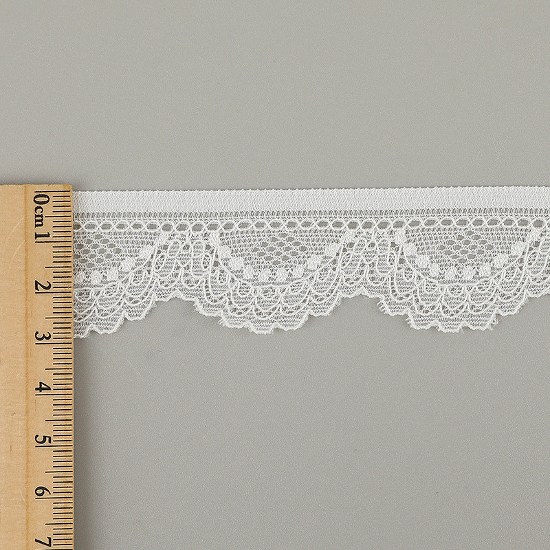 FREEDOMBEAUTY | [stretch] 3cm lace small lace, elastic hollow lace edge, neckline cuffs small fresh lace lace accessories, spot