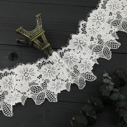FREEDOMBEAUTY | [laser-cut lace] Laser lace accessories Elastic hollow lace lace, apparel Home textile light luxury lace accessories