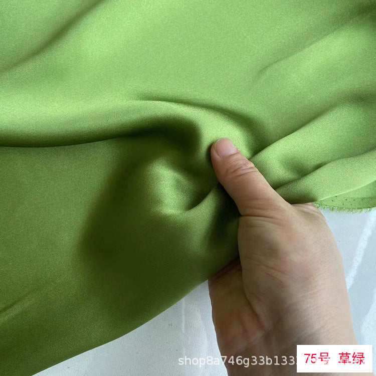 FREEDOMBEAUTY | 114 m width 16 mmi silk plain crepe satin clothing fabric 100 mulberry silk dress hair band eye mask fabric multi-color
