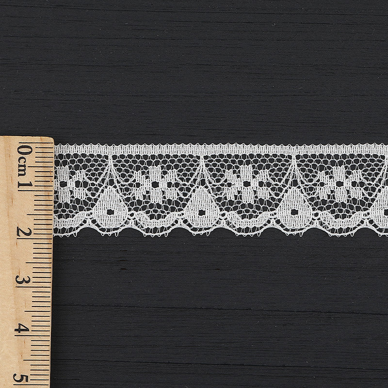 FREEDOMBEAUTY | [no- stretch] 2cm bilateral lace, nylon silk elastic lace edge, Lolita skirt lace accessories, in stock