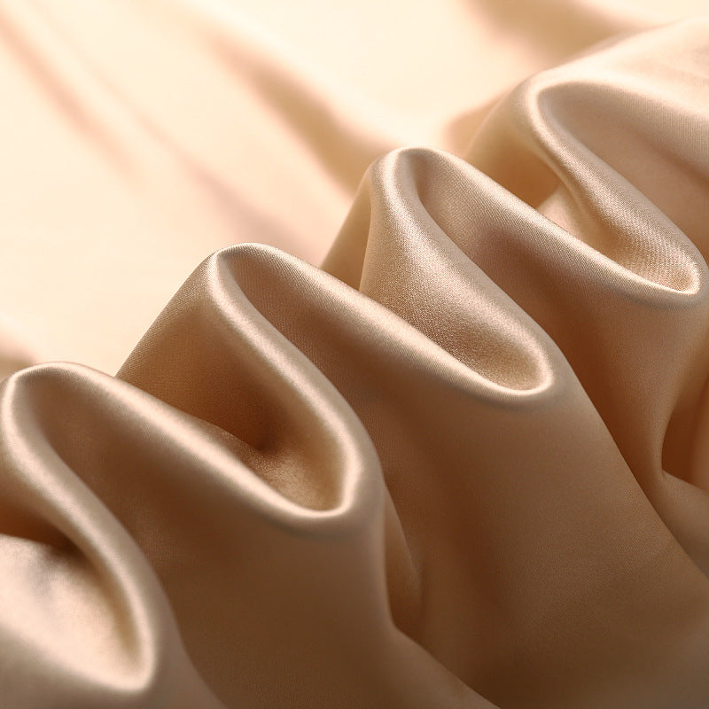 Freedombeauty | Plain crepe silk 16/19 mmi 114 cm width 100% mulberry silk fabric wholesale clothing pillowcase silk fabric