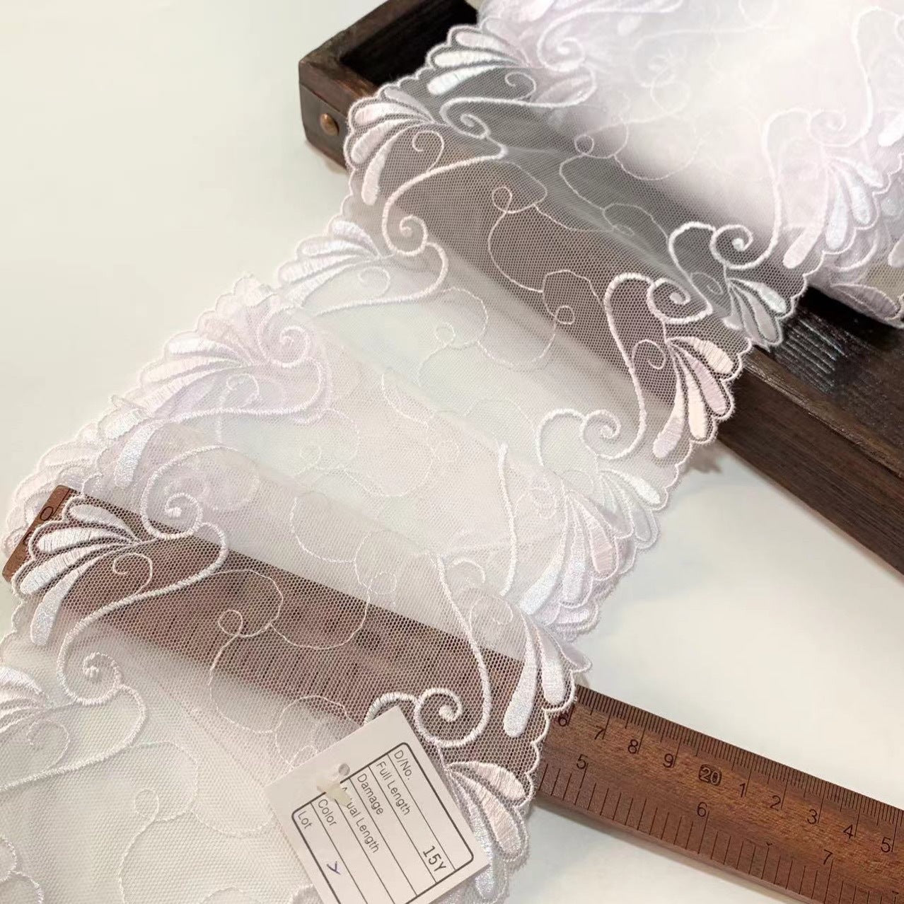 FREEDOMBEAUTY | Spot retro bilateral mesh embroidery lace accessories decorative design DIY fabric apparel