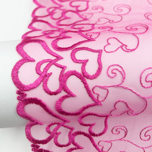 FREEDOMBEAUTY | Manufacturers supply big love water-soluble underwear embroidery flower trim clothing curtain decoration textile accessories spot