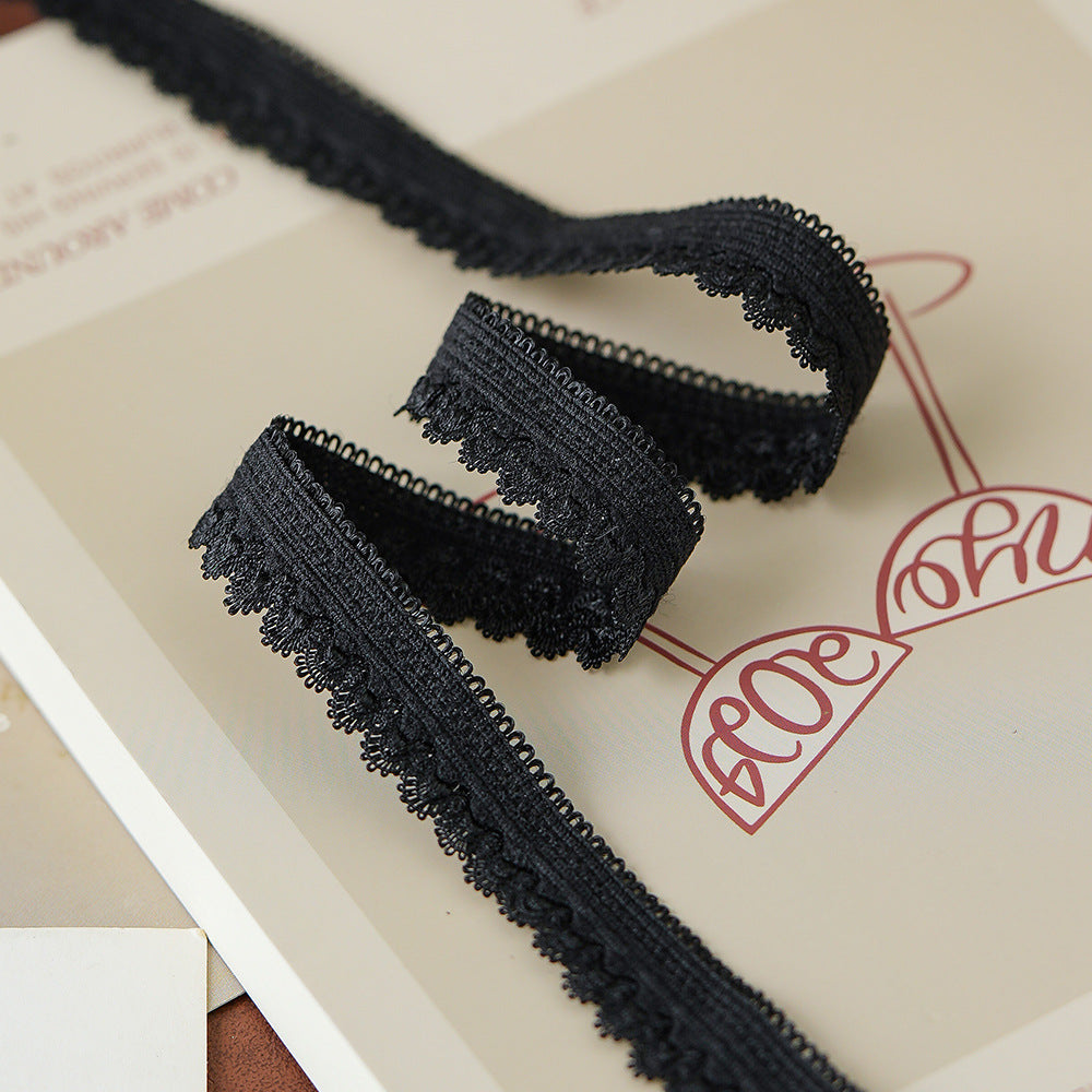 FREEDOMBEAUTY | Factory Direct 1.5CM Arc Nylon Elastic Nylon Bud Belt DIY Sex Underwear Tie Elastic Band