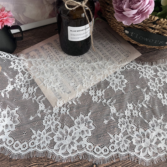 FREEDOMBEAUTY | Factory direct sales, spot French retro 24CM eyelash lace accessories background cloth retro decoration DIY handmade