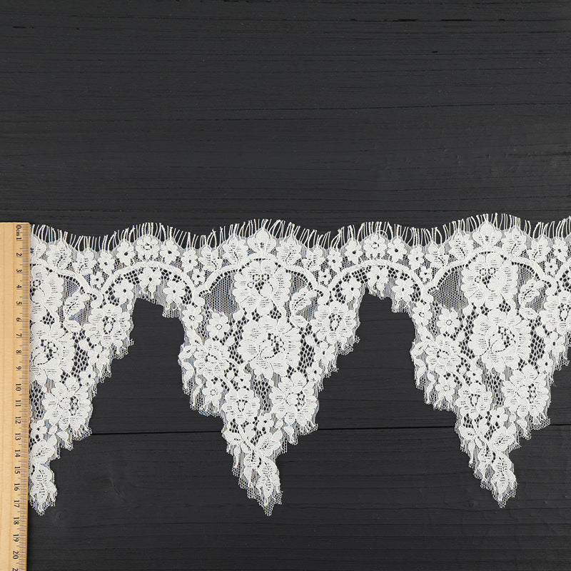 FREEDOMBEAUTY | [no- stretch] New laser lace lace, unilateral eyelash lace edge, home textile Lolita new lace accessories