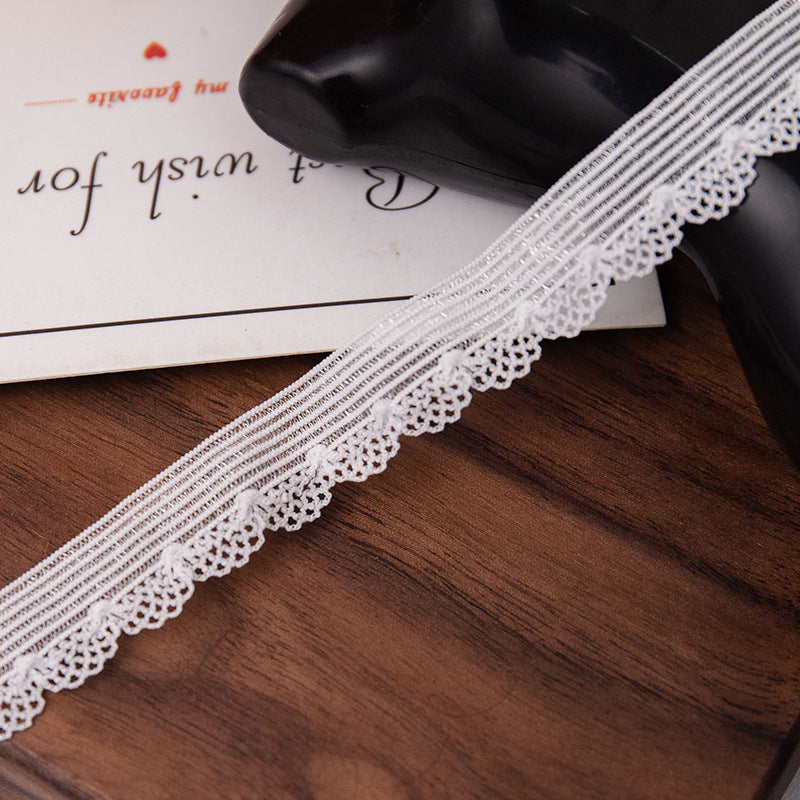 FREEDOMBEAUTY | Manufacturers supply 1.2CM ultra-thin fish wire arch bud belt, loungewear toy underwear clothing knitted elastic elastic band