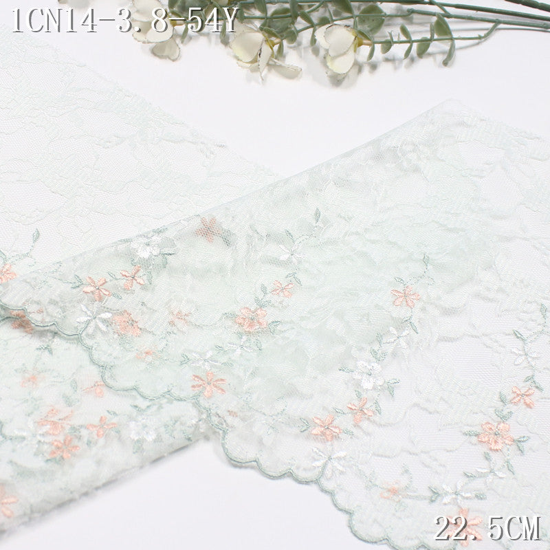 FREEDOMBEAUTY |  French pastoral lace mesh exquisite flower cluster embroidery lace, wedding dress skirt lace accessories