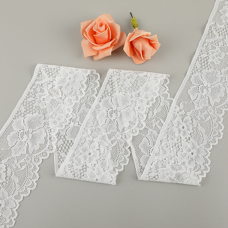 FREEDOMBEAUTY | [no- stretch] 8cm lace lace, nylon silk hollow lace accessories, home textile clothing small fresh lace edge, factory spot