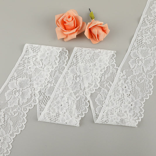 FREEDOMBEAUTY | [no- stretch] 8cm lace lace, nylon silk hollow lace accessories, home textile clothing small fresh lace edge, factory spot
