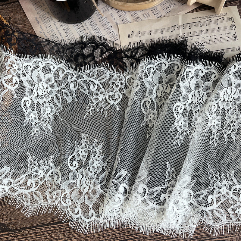 FREEDOMBEAUTY | Factory direct sales, spot quick delivery 25CM French retro eyelash lace accessories DIY handmade