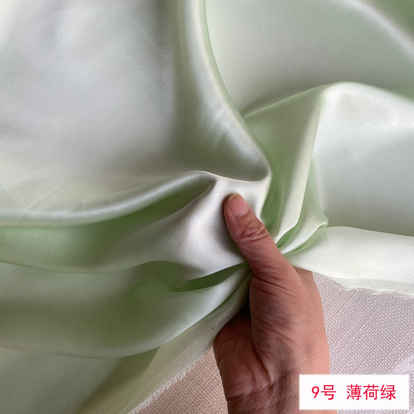 FREEDOMBEAUTY | 114 m width 16 mmi silk plain crepe satin clothing fabric 100 mulberry silk dress hair band eye mask fabric multi-color