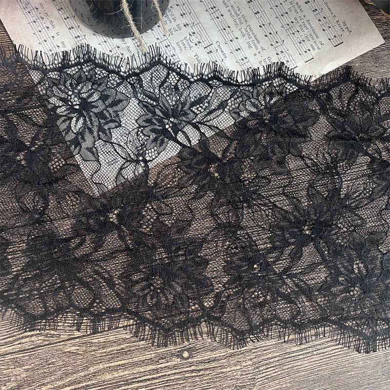 FREEDOMBEAUTY | Factory direct sales, spot quick hair 23CM elegant eyelash lace accessories DIY handmade