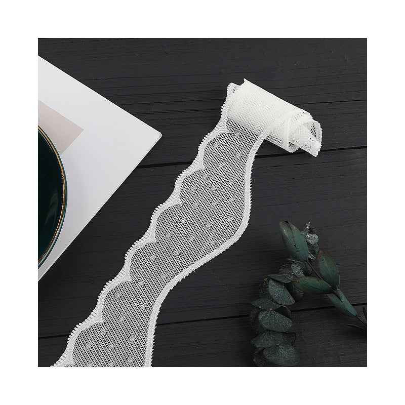 FREEDOMBEAUTY | [stretch] 3.5cm lace, elastic lace, wedding underwear home textile fashion lace accessories, spot