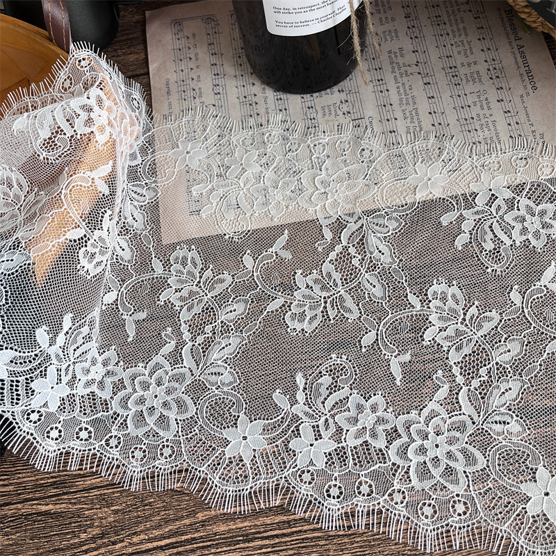 FREEDOMBEAUTY | Factory direct sales, spot fast hair 25CM elegant eyelash lace accessories DIY handmade clothing fabric