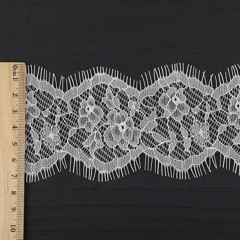 FREEDOMBEAUTY | [no- stretch] nylon silk lace, non-elastic eyelash lace, dress underwear fashion lace accessories in stock