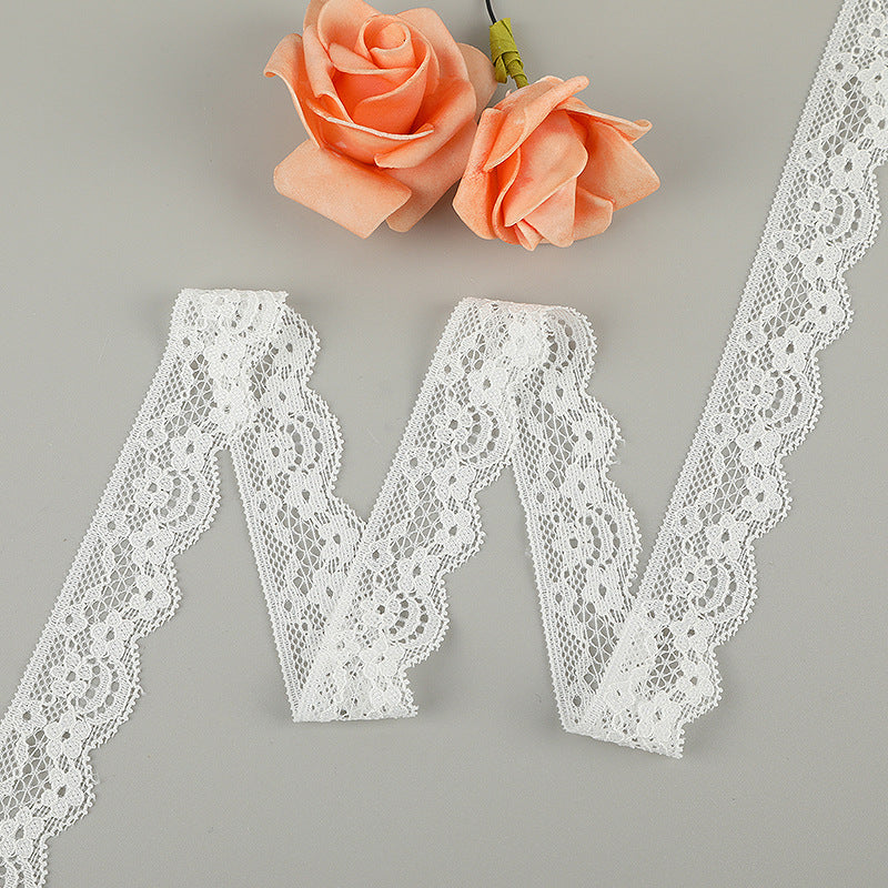 FREEDOMBEAUTY | [stretch] 3cm lace small lace, elastic hollow lace edge, neckline cuffs small fresh lace lace accessories, spot
