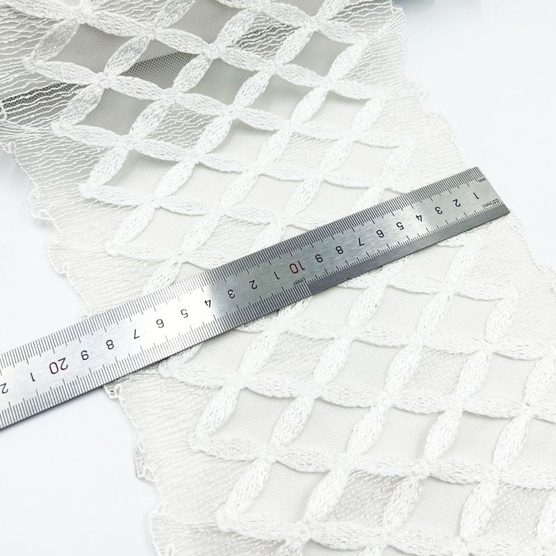 FREEDOMBEAUTY | Spot diamond-shaped exquisite three-dimensional mesh lace embroidered lace bra underwear lace clothing home textile accessories