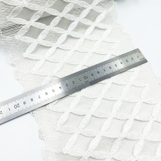 FREEDOMBEAUTY | Spot diamond-shaped exquisite three-dimensional mesh lace embroidered lace bra underwear lace clothing home textile accessories