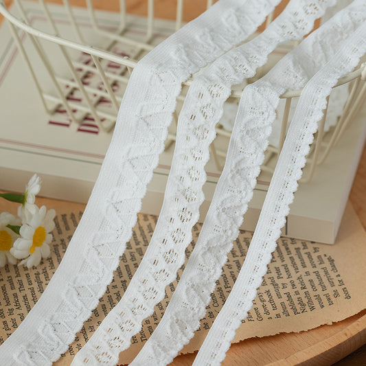 FREEDOMBEAUTY | Factory direct 1.1/1. 5/2.2 CM white spot, high elastic fine elastic underwear belt trousers edge