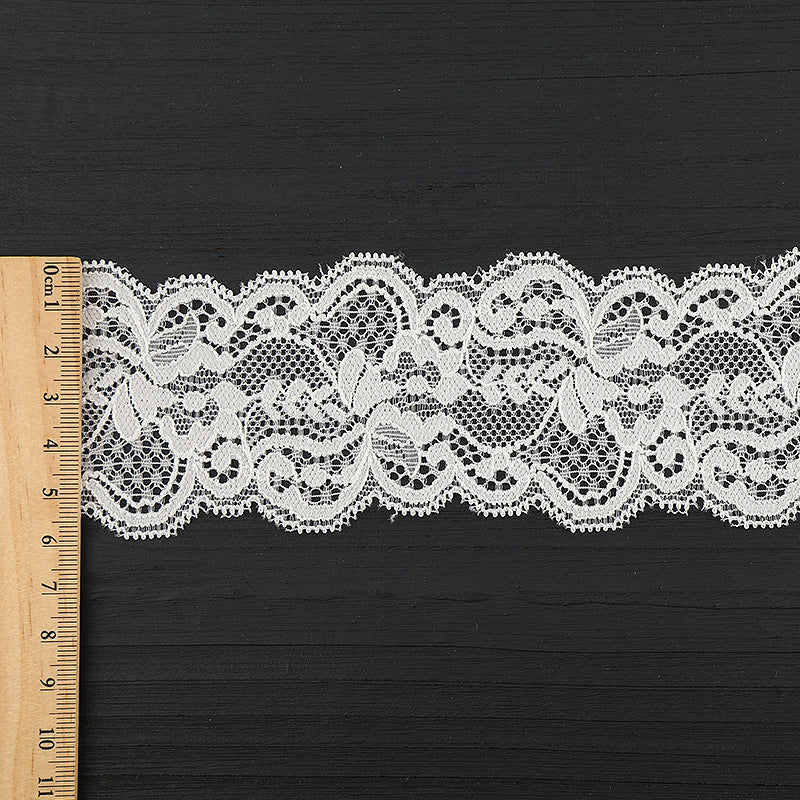 FREEDOMBEAUTY | [ stretch] 6cm bilateral lace, nylon wavy lace, home textile clothing exquisite lace accessories