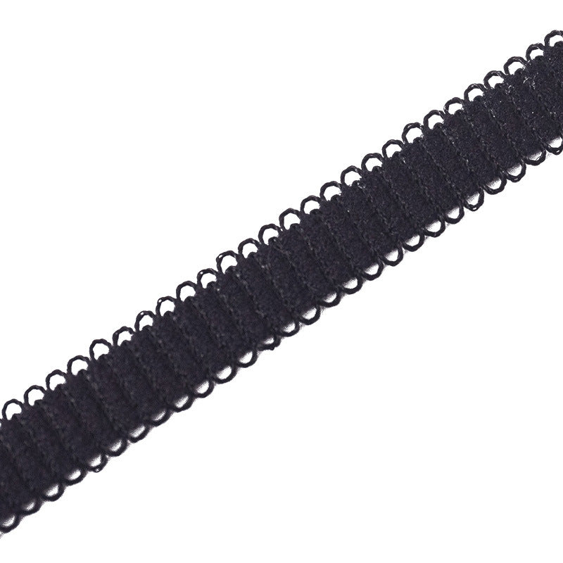 FREEDOMBEAUTY | Manufacturer supplies 1.0cm knitted white threaded rope with spot nylon elastic skin centipede bud elastic band