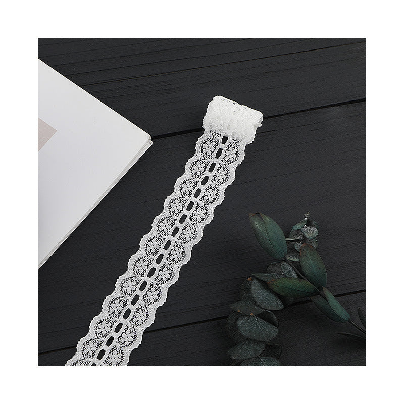 FREEDOMBEAUTY | [no- stretch] 2cm bilateral lace, nylon silk elastic lace edge, Lolita skirt lace accessories, in stock