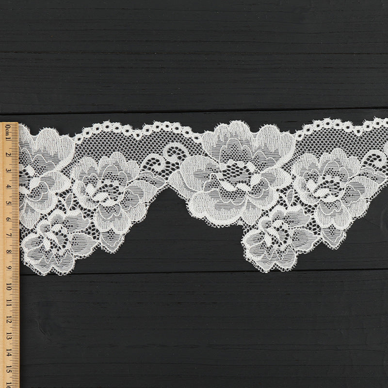 FREEDOMBEAUTY | [laser-cut lace] Nylon silk lace, laser elastic lace edge, home textile Lolita new lace accessories in stock