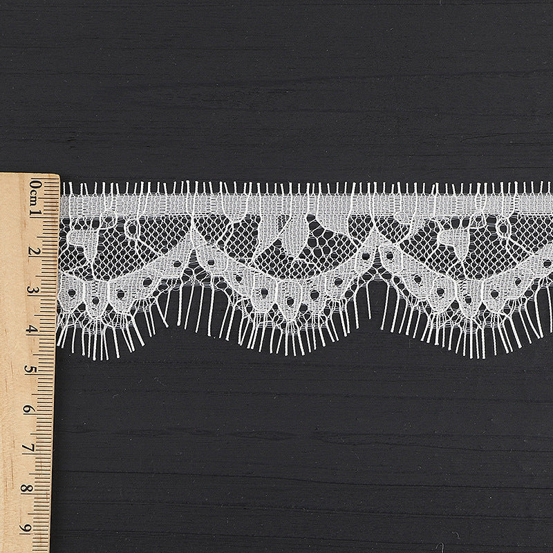 FREEDOMBEAUTY | [no- stretch] 4.5cm eyelash lace, unilateral non-elastic lace edge, new Lolita skirt neckline lace accessories