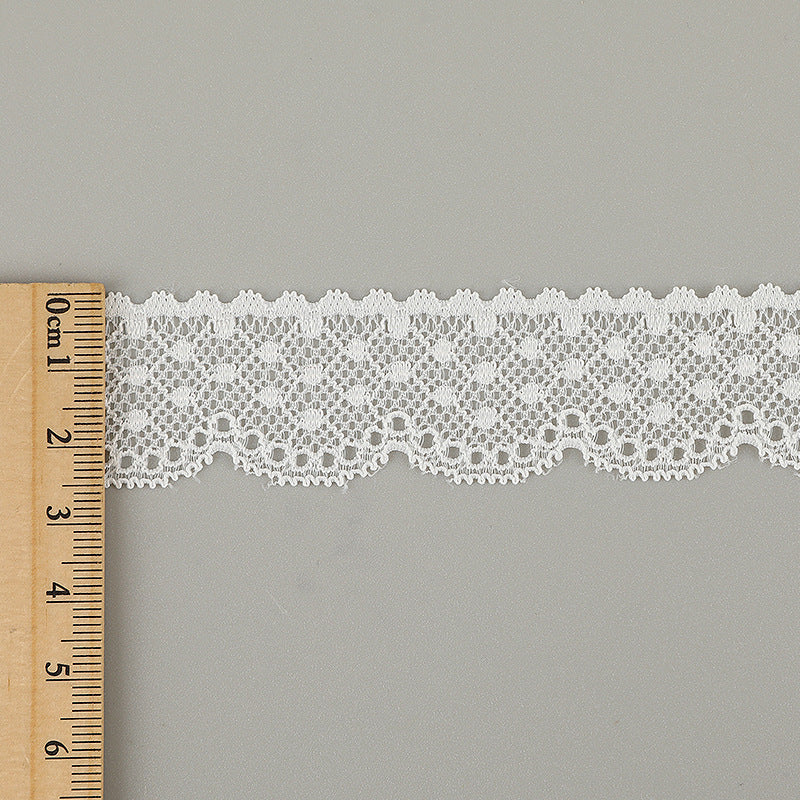 FREEDOMBEAUTY | [stretch] 3cm lace small lace, elastic hollow lace edge, neckline cuffs small fresh lace lace accessories, spot