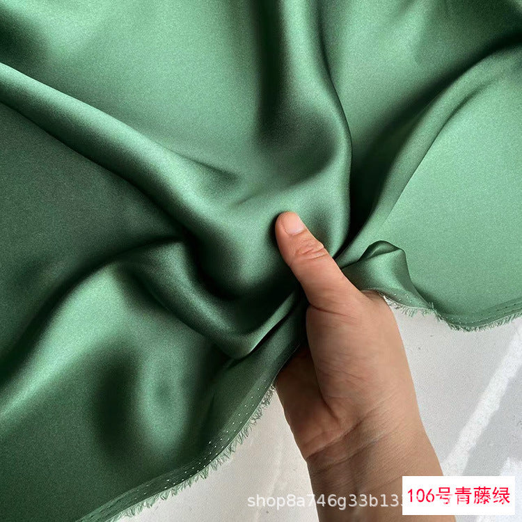 FREEDOMBEAUTY | 114 m width 16 mmi silk plain crepe satin clothing fabric 100 mulberry silk dress hair band eye mask fabric multi-color
