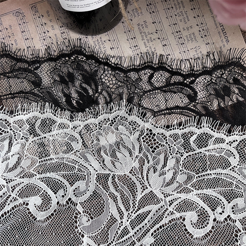 FREEDOMBEAUTY | Factory direct sales, spot fast hair French elegant 35CM eyelash lace lace fabric, handmade DIY tablecloth