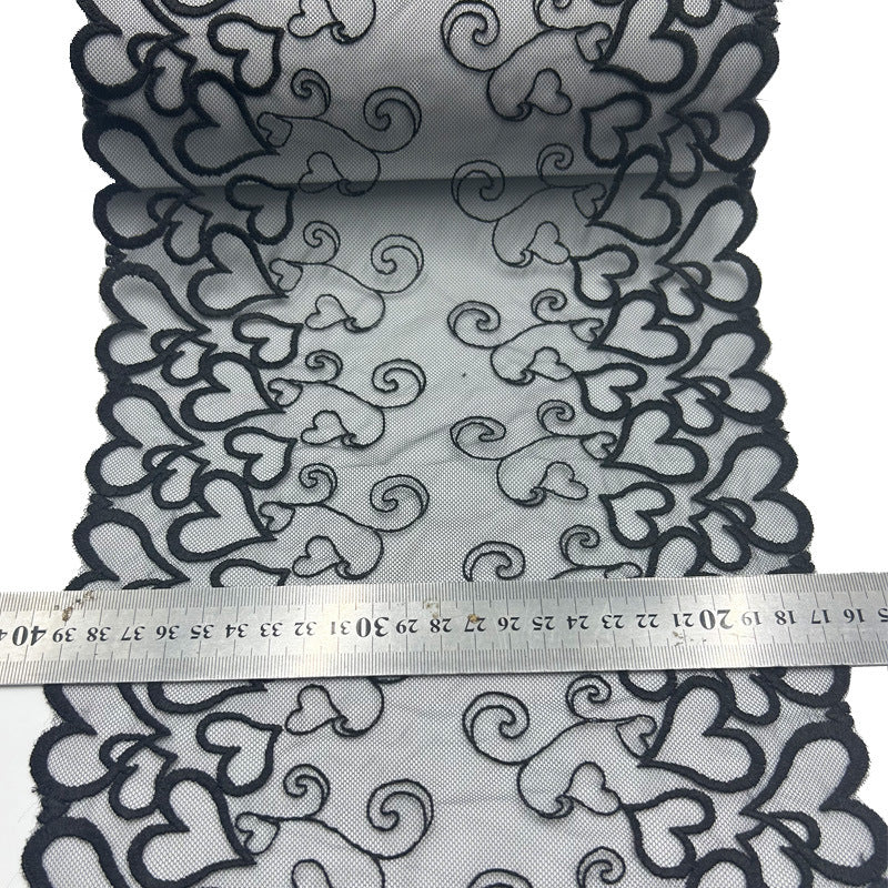 FREEDOMBEAUTY | Manufacturers supply big love water-soluble underwear embroidery flower trim clothing curtain decoration textile accessories spot