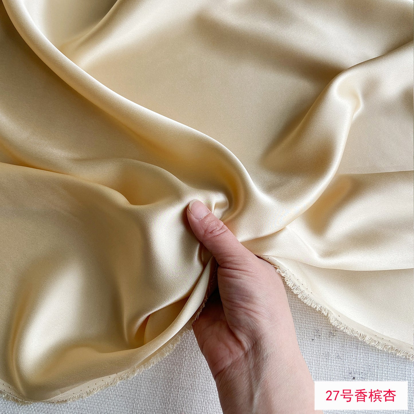 FREEDOMBEAUTY | 140 wide 22 mmi silk plain crepe satin fabric 100 mulberry silk loungewear shirt silk fabric